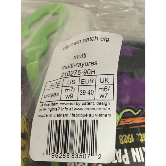 Disney Parks Halloween 2024 Mickey’s Pumpkin Patch Adult Clogs Crocs Size M7/W9 - Picture 9 of 9